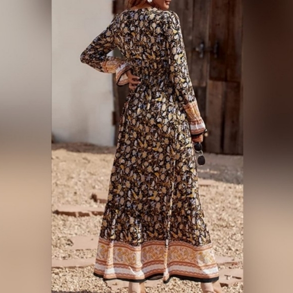 🌞Long Sleeve Maxi Dress - Picture 3 of 4